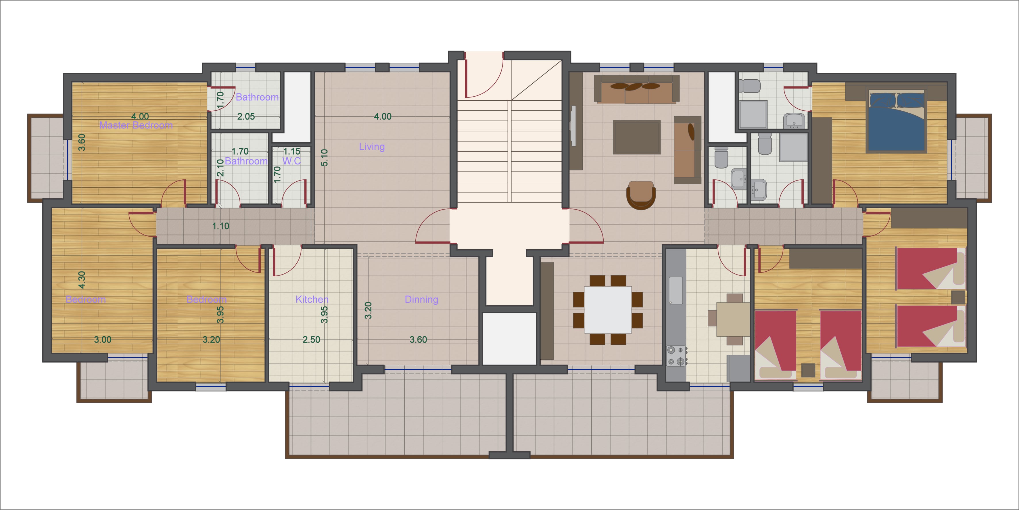 Ground Floor Plan Block B