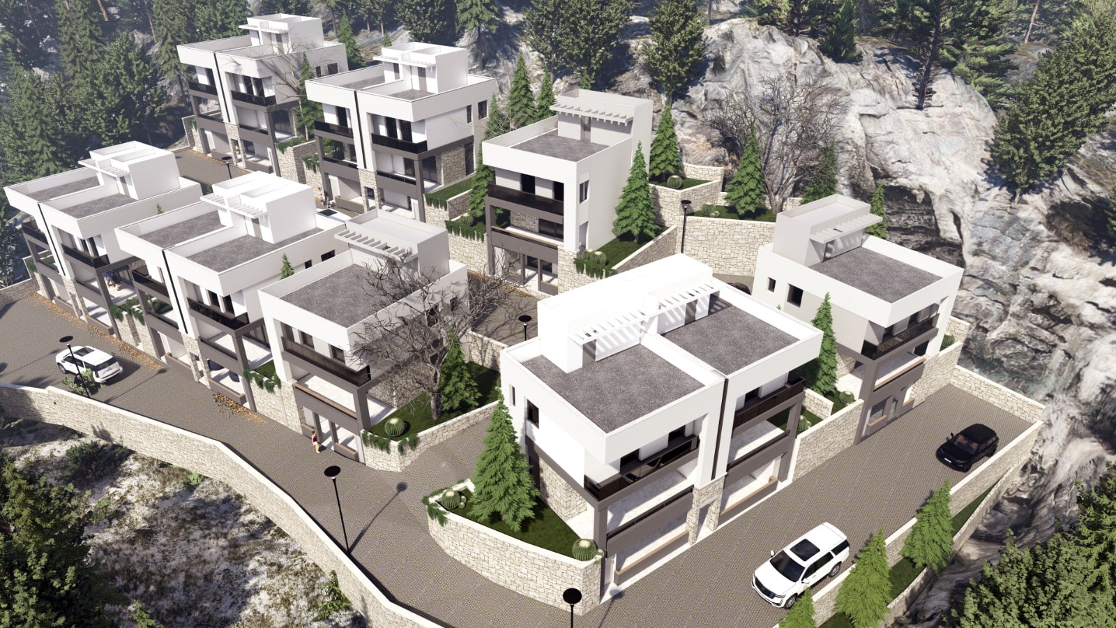 Exterior Render of Basloukit Hills